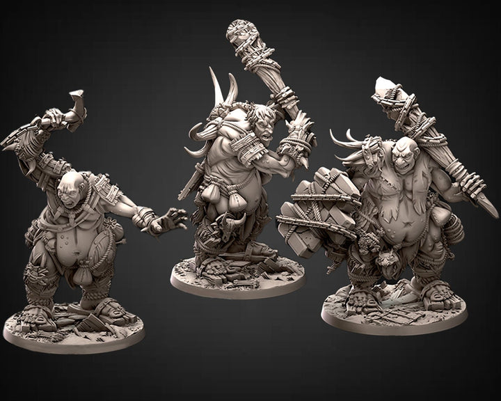 Hill Giant, Oger | 28mm &amp; 32mm Scale | 75mm Tall (32mm scale)| Dungeons and Dragons | Pathfinder Oger | Daybreak Miniatures | Tabletop RPG |