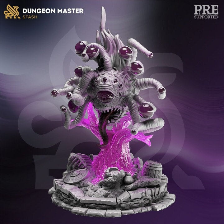 Beholder, Eye Tyrant, Sphere of many Eyes, D&amp;D 5e Resin Miniature | 28mm, 32mm, 75mm Scales | Pathfinder | DnD | DM Stash