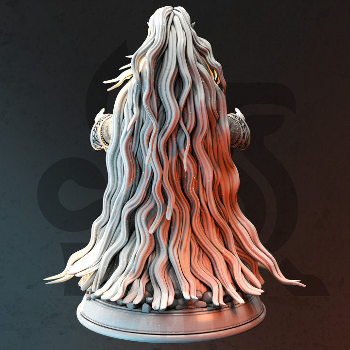 Female Elf Sorcerer Monk D&amp;D 5e Miniature | 28mm, 32mm,54mm,75mm, 100mm Scales | Dungeons and Dragons 5E | DM Stash