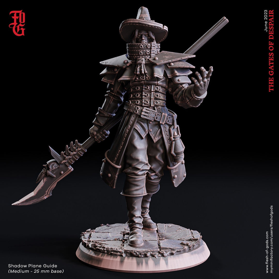 Human Fighter Polearm Master Eldritch Knight Witch Hunter| Monster Slayer Ranger, Hexblade | 28mm,32mm,75mm Scale | Figurine mini - D&D 5e