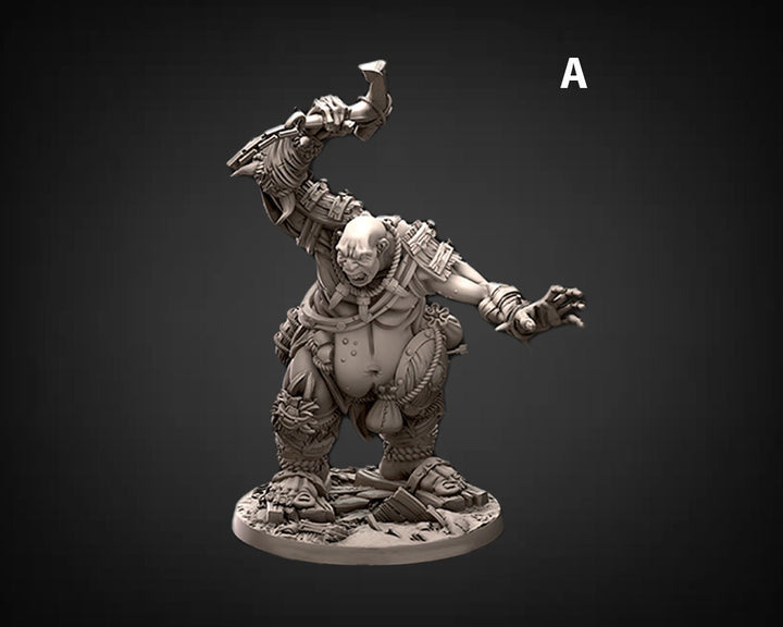 Hill Giant, Oger | 28mm &amp; 32mm Scale | 75mm Tall (32mm scale)| Dungeons and Dragons | Pathfinder Oger | Daybreak Miniatures | Tabletop RPG |