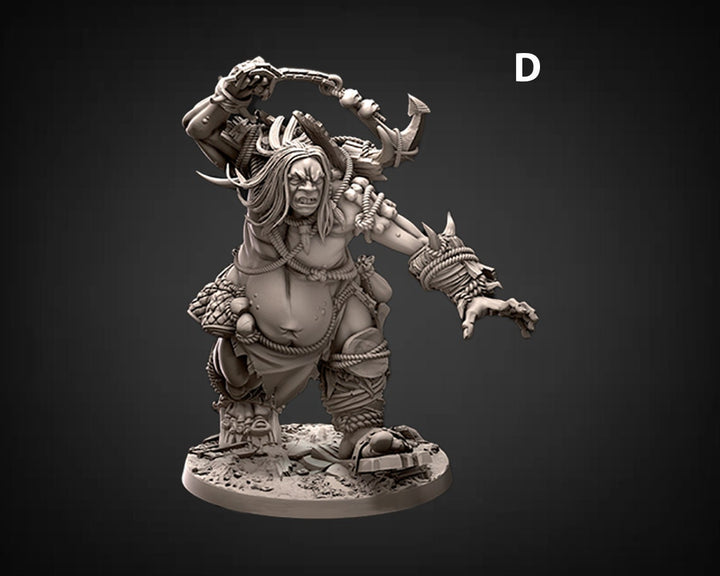 Hill Giant, Oger | 28mm &amp; 32mm Scale | 90mm Tall (32mm scale)| Dungeons and Dragons | Pathfinder Oger | Daybreak Miniatures | Tabletop RPG |