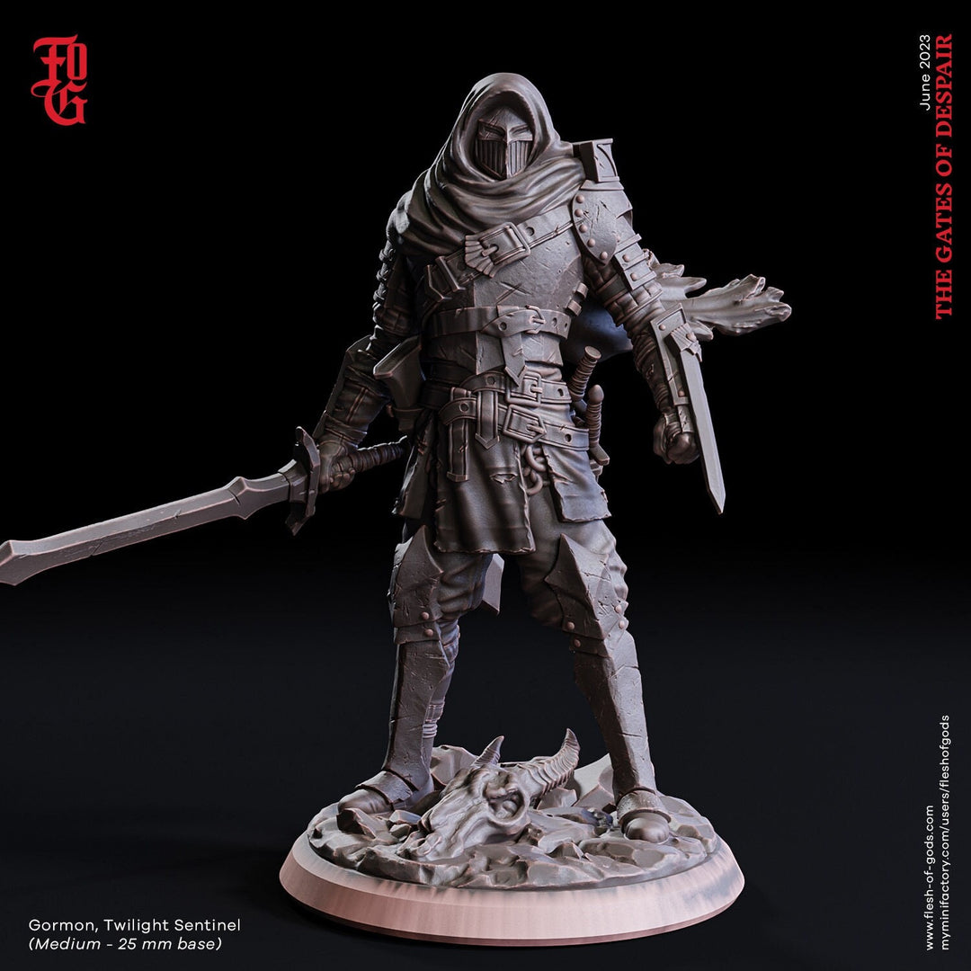 Rogue, Assassin, Gloom Stalker Ranger | Monster Slayer Ranger, Hexblade | 28mm,32mm,54mm,75mm,100mm Scale | Figurine D&D 5e | Flesh of Gods