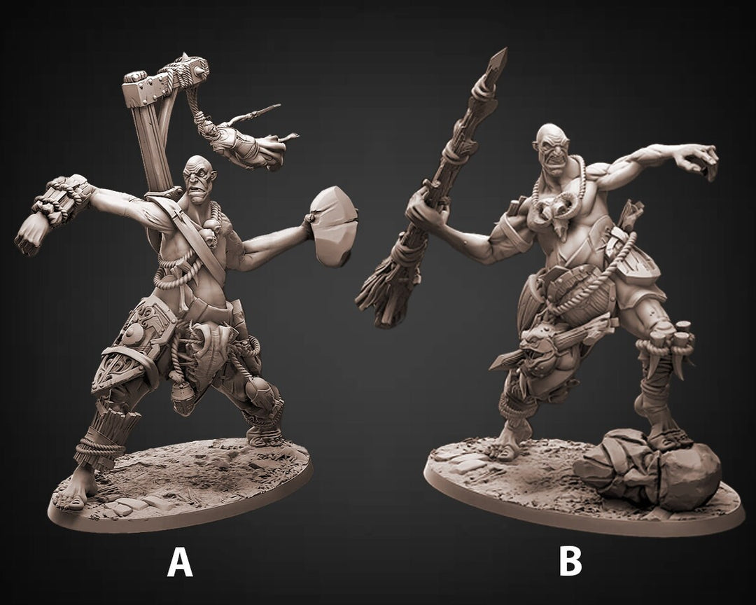 Stone Giant, Oger | 28mm, 32mm Scale | 95mm Tall (32mm scale)| Dungeons &amp; Dragons | Pathfinder Oger | Daybreak Miniatures | Tabletop RPG |