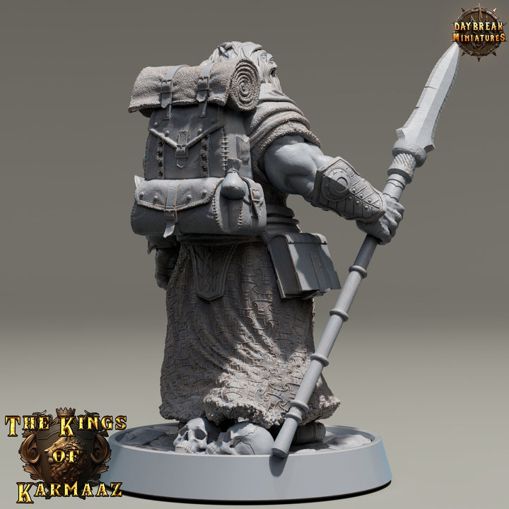 Leonin LionFolk Fighter Barbarian | 28mm, 32mm, 54mm, 75mm Scales,100mm Tall | Dungeons and Dragons D&amp;D 5e | Pathfinder| Daybreak Miniatures