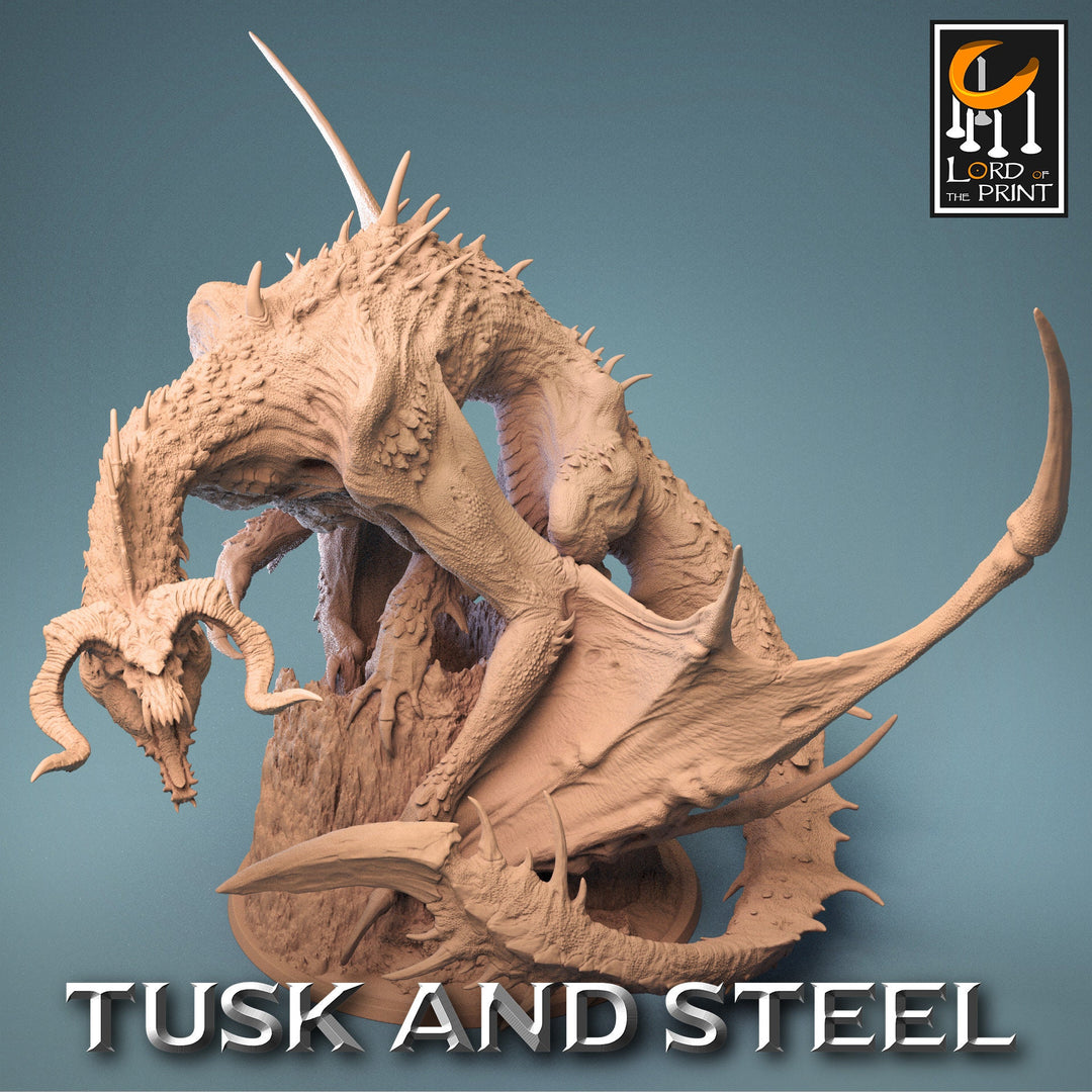 Legendary Chromatic Black Dragon (4 sizes) D&amp;D Miniature | 200mm Wing Span,150mm Height | Resin Figurine |Dungeons and Dragons 5e Pathfinder