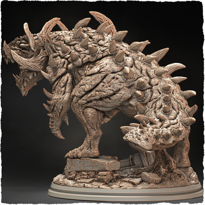 Behemoth, Tarrasque (5 sizes) D&amp;D Miniature | 292mmmm Long, 104mm Height | Resin Statue | Figurine