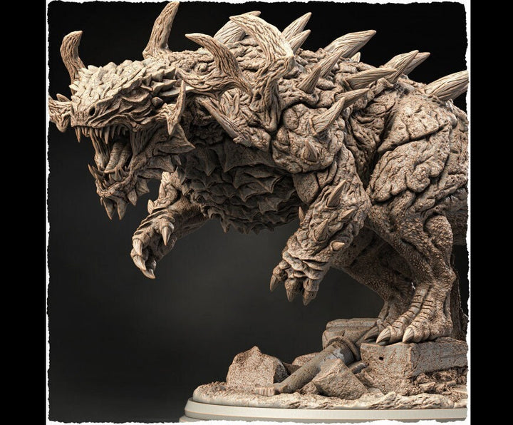 Behemoth, Tarrasque (5 sizes) D&amp;D Miniature | 292mmmm Long, 104mm Height | Resin Statue | Figurine
