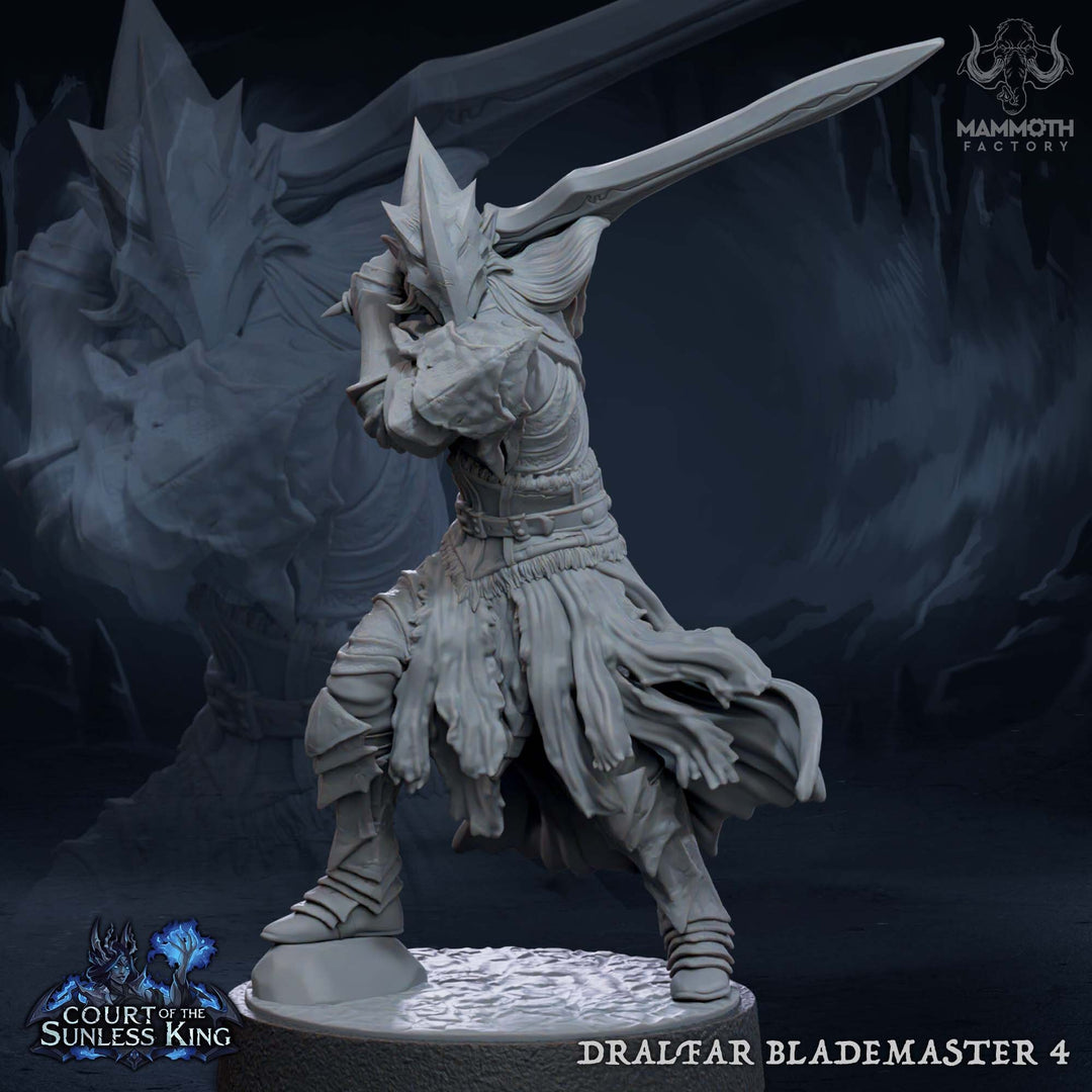 Dark Elf Fighter Ranger PC / NPC Unpainted | 28mm,32mm,54mm,75mm,100mm Scale | Resin Dungeons and Dragons D&D 5e | Pathfinder |