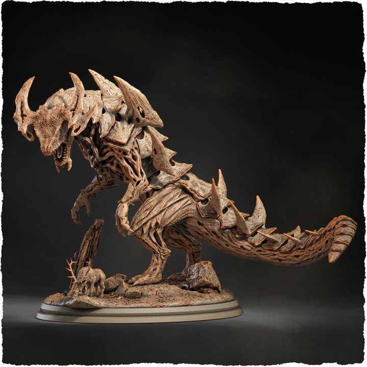 Forest Beast, Tarrasque D&amp;D 5e | 28mm,32mm scales 145mm Long, 95mm Height | Resin Statue Figurine | Dungeons and Dragons | Pathfinder