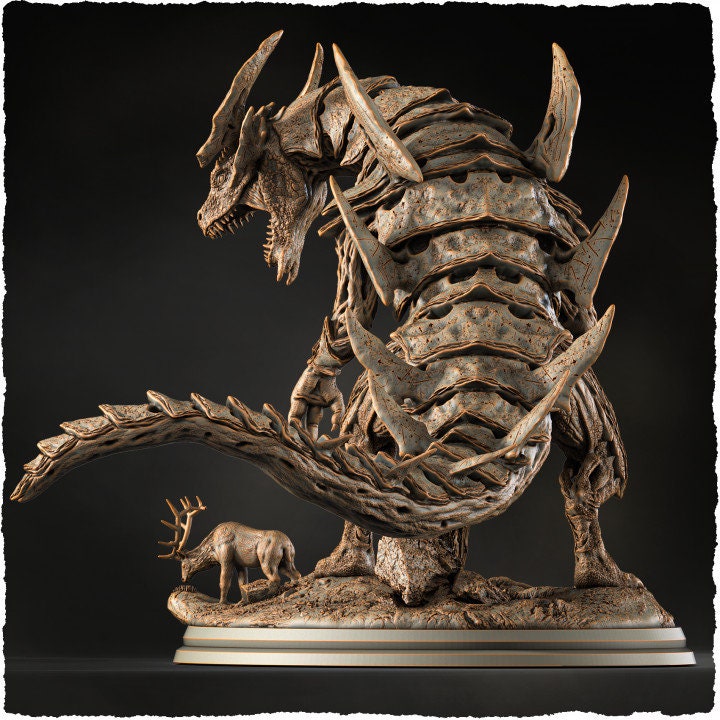 Forest Beast, Tarrasque D&amp;D 5e | 28mm,32mm scales 145mm Long, 95mm Height | Resin Statue Figurine | Dungeons and Dragons | Pathfinder