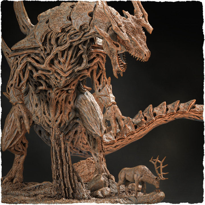 Forest Beast, Tarrasque D&amp;D 5e | 28mm,32mm scales 145mm Long, 95mm Height | Resin Statue Figurine | Dungeons and Dragons | Pathfinder