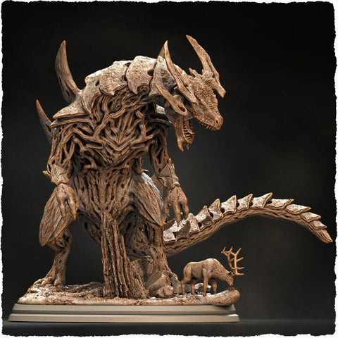 Forest Beast, Tarrasque D&D 5e | 28mm,32mm scales 145mm Long, 95mm Height | Resin Statue Figurine | Dungeons and Dragons | Pathfinder