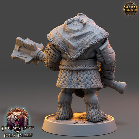BearFolk Werebear Cleric with Mace |4 Sizes /Scales | D&D 5e Megaboss |Pathfinder|