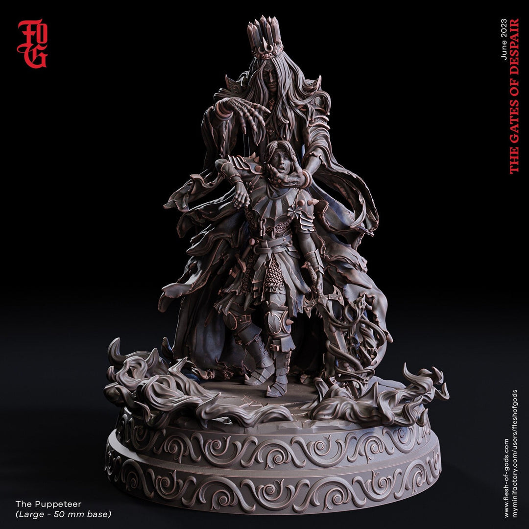 Wizard Enchanter, Warlock, Sorcerer | 28mm, 32mm,54mm,75mm,100mm Scale | Player Character Mini-D&D 5e Pathfinder Figurine | Flesh of Gods