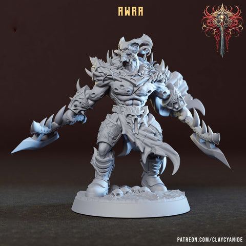 Demon, Devil, Half-Devil Fiend | 28mm, 32mm,54mm75mm, 100mm Scales | Angel demon Miniature | Dungeons and Dragons |Pathfinder | Clay Cyanide