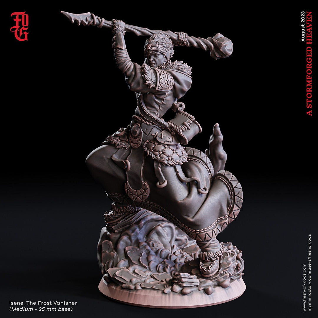 Human Druid Cleric Wizard PC NPC | Premium Resin Miniature 28mm,32mm,54mm,75mm,100mm Scale | Dungeons and Dragons, Pathfinder |Flesh of Gods