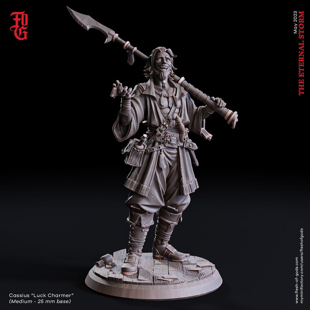 Swashbuckler Fighter, Ranger, Rogue | 28mm, 32mm,54mm,75mm,100mm Scales | Player Character Mini -D&D 5e Pathfinder Figurine |Flesh of Gods