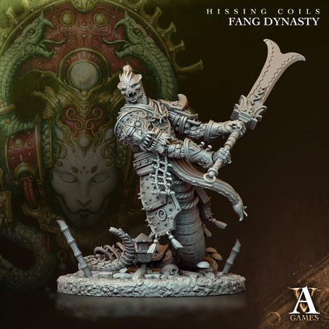 Yuan-ti Halfblood Malison D&D 5e | 28mm, 32mm,54mm,75mm,100mm Scales | Dungeons and Dragons 5e figure | Pathfinder | Archvillain Games