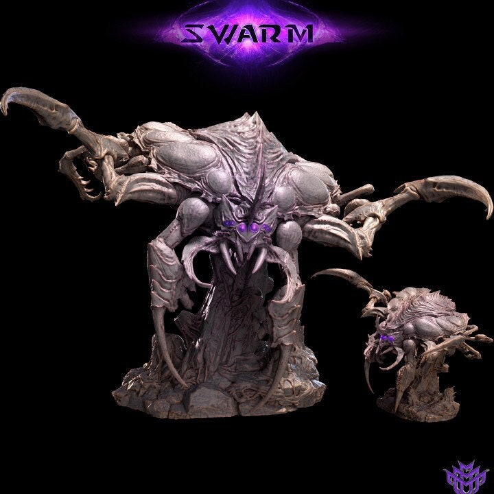 Insectoid Lingering Mass Sci-Fi or D&amp;D miniature | Base Size: 40mm, 50mm,60mm, 75mm | Dungeons and Dragons | Pathfinder |Mini Monster Mayhem
