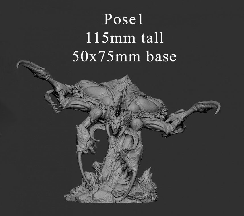Insectoid Lingering Mass Sci-Fi or D&amp;D miniature | Base Size: 40mm, 50mm,60mm, 75mm | Dungeons and Dragons | Pathfinder |Mini Monster Mayhem