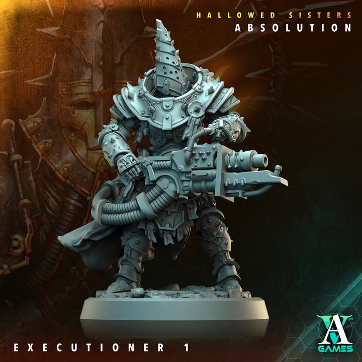 Sci-Fi Miniature Crownthorn Hallowed Sisters Absolution | 28mm,32mm, 54mm, 75mm,100mm Scales | Resin Mini | Archvillain Games