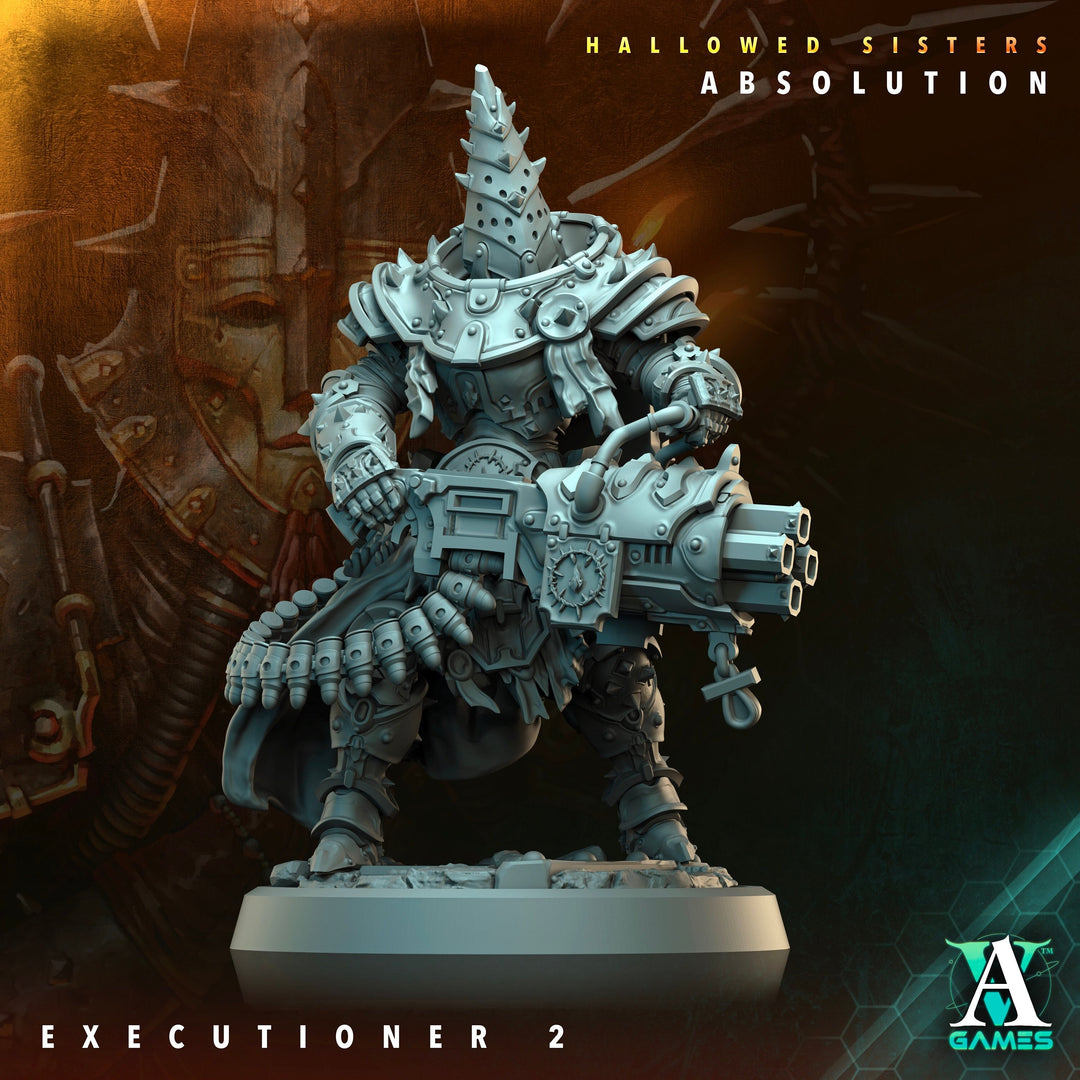 Sci-Fi Miniature Crownthorn Hallowed Sisters Absolution | 28mm,32mm, 54mm, 75mm,100mm Scales | Resin Mini | Archvillain Games