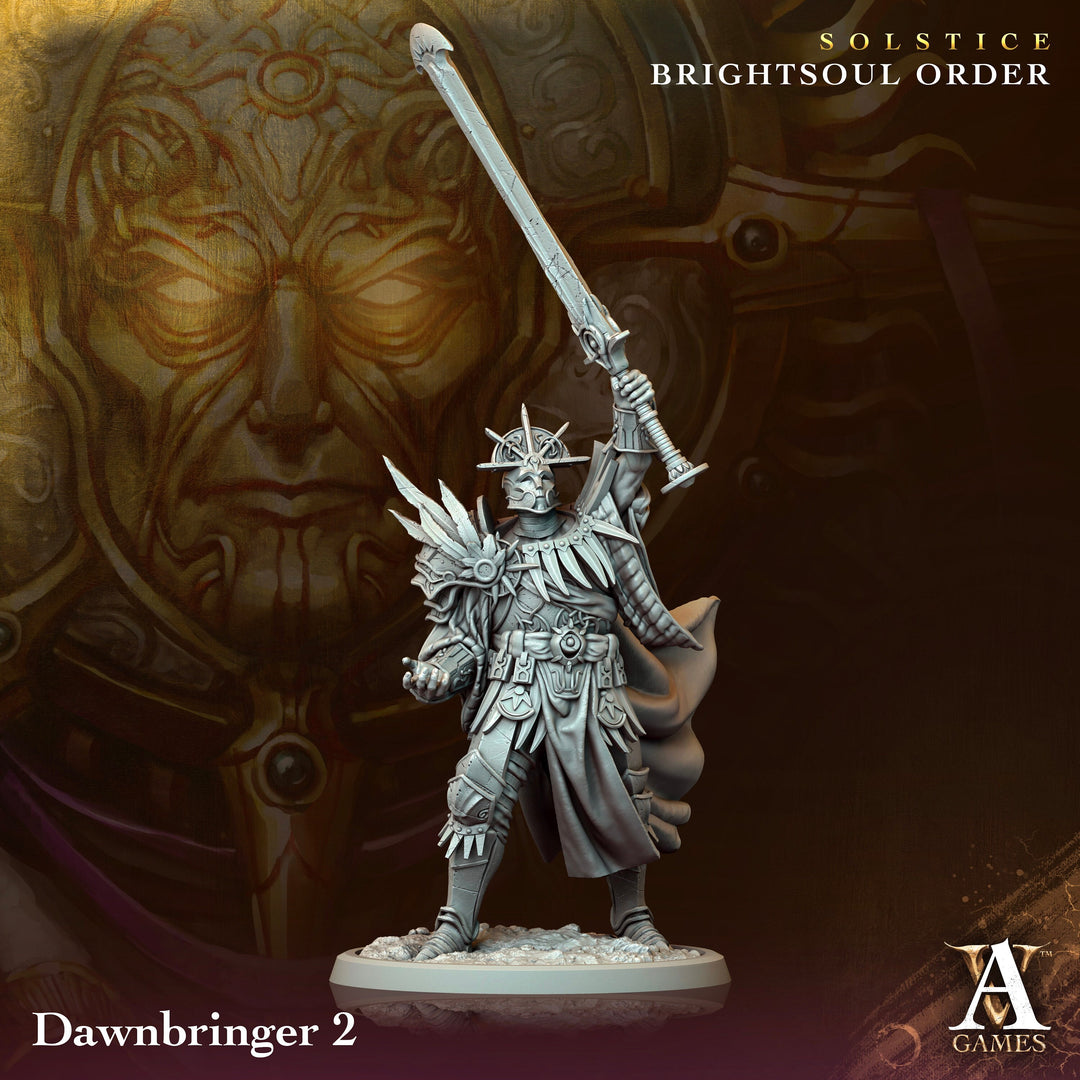 Goliath Paladin Cleric Fighter Knight Unpainted Miniature | 5 Sizes /Scales | Dungeons and Dragons | Pathfinder