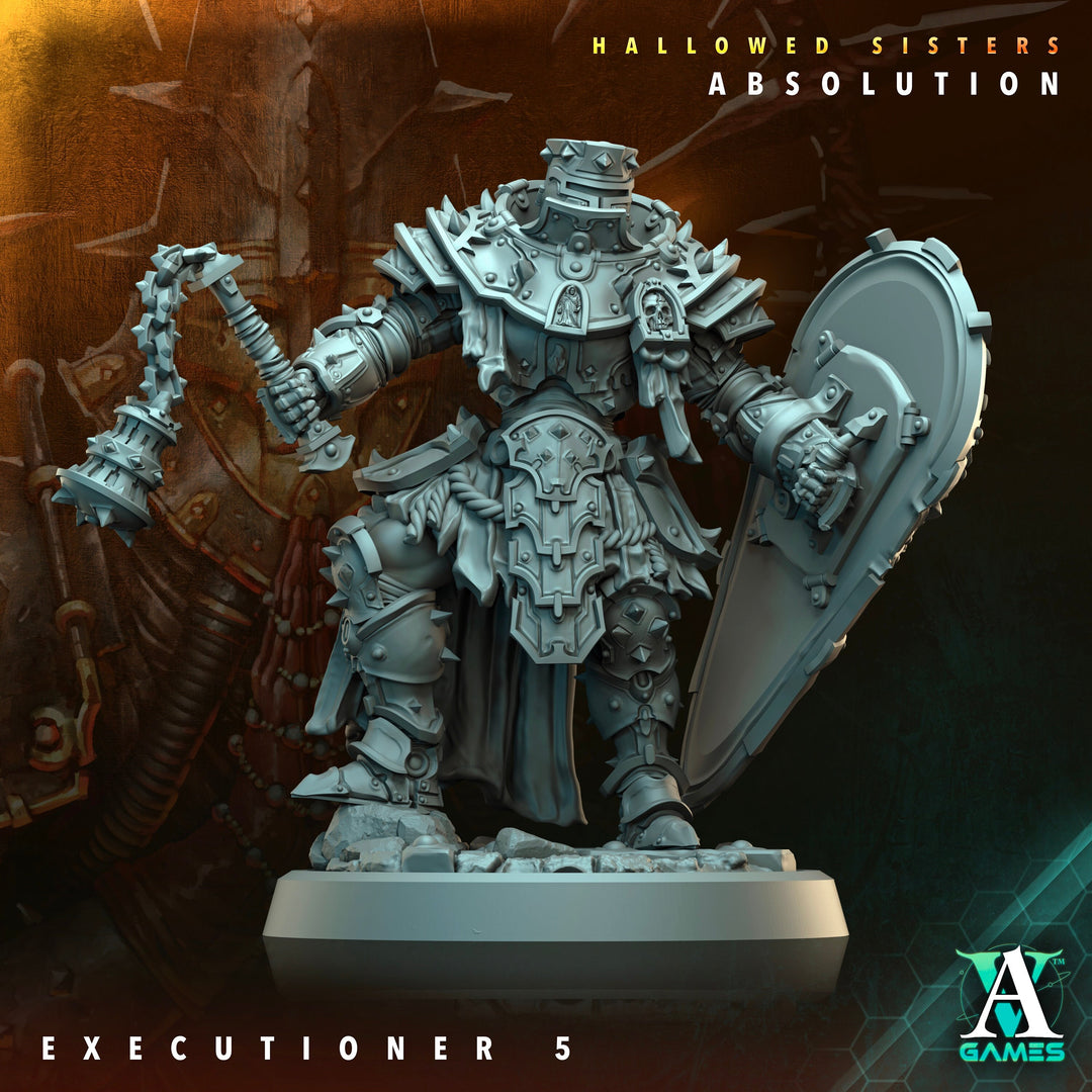 Sci-Fi Miniature Crownthorn Hallowed Sisters Absolution | 28mm,32mm, 54mm, 75mm,100mm Scales | Resin Mini | Archvillain Games