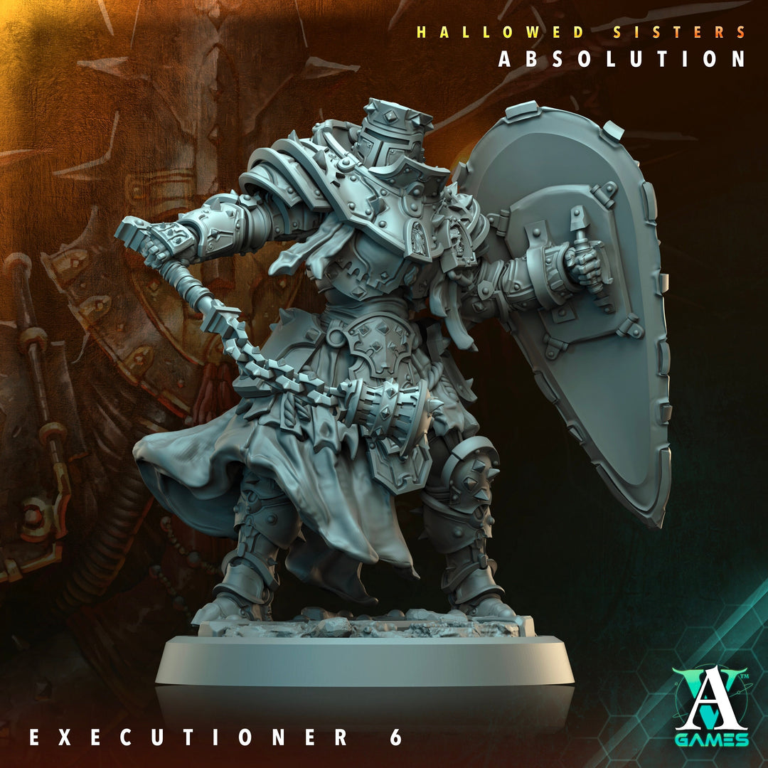 Sci-Fi Miniature Crownthorn Hallowed Sisters Absolution | 28mm,32mm, 54mm, 75mm,100mm Scales | Resin Mini | Archvillain Games