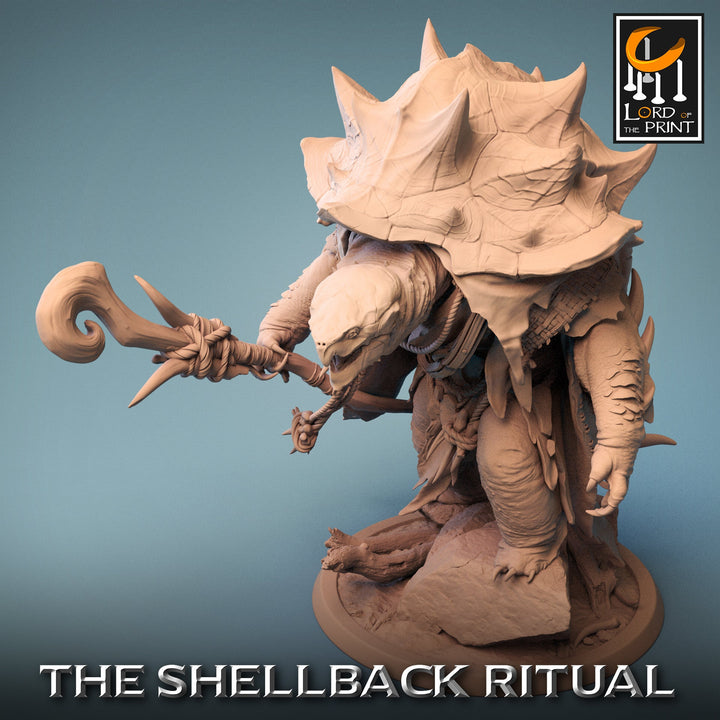 Tortle Druid Cleric Monk PC NPC | 28mm, 32mm,54mm,75mm, 100mm Scales | Player Character Mini -D&amp;D 5e Pathfinder Figurine | Lord of the Print