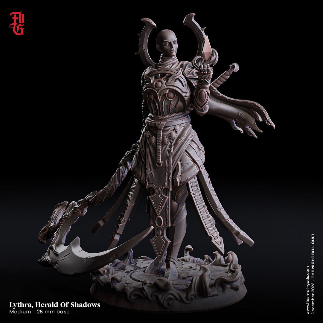 Warlock, Cleric, Wizard, Sorcerer | 28mm, 32mm,54mm, 75mm,100mm Scale | Player Character Mini- D&D 5e Pathfinder Figurine | Flesh of Gods