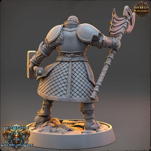 Oath of Devotion Paladin, Cleric PC Unpainted | 28mm,32mm,54mm,75mm,100mm Scales | Dungeons and Dragons | Pathfinder | Daybreak Miniatures