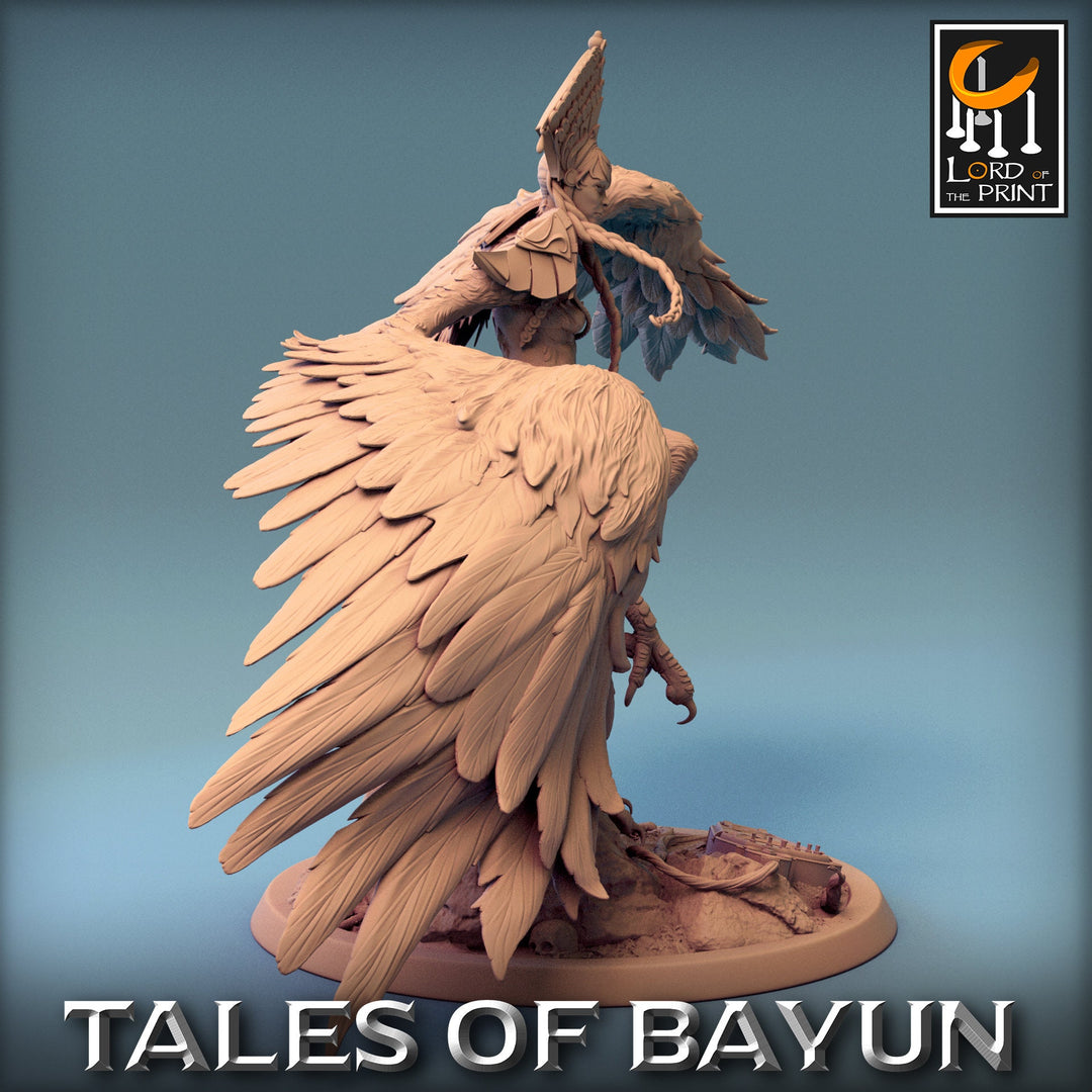 Harpy Winged Monstrosity | 28mm,32mm,54mm,75mm,100mm Scale Resin Mini | Dungeons and Dragons D&amp;D 5e Pathfinder | Lord of the Print