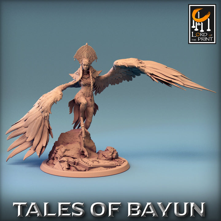 Harpy Winged Monstrosity | 28mm,32mm,54mm,75mm,100mm Scale Resin Mini | Dungeons and Dragons D&amp;D 5e Pathfinder | Lord of the Print