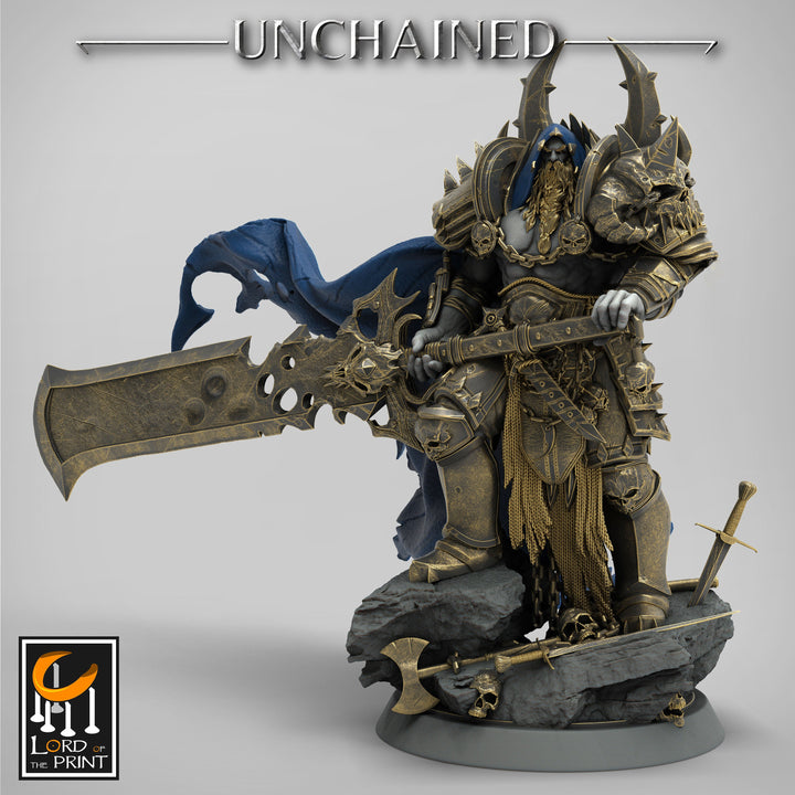 Oathbreaker Paladin Chaos Knight Unpainted | 28mm, 32mm Scales | 54mm &amp; 75mm | Dungeons and Dragons | Pathfinder | OLAF| Lord Of the Print