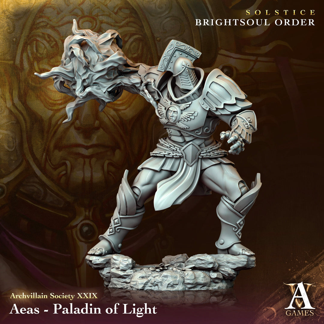 Human Male War Domain Cleric, Oath of devotion Paladin, Fighter | 28mm, 32mm,54mm, 75mm, 100mm Scales | Dungeons and Dragons | Pathfinder |