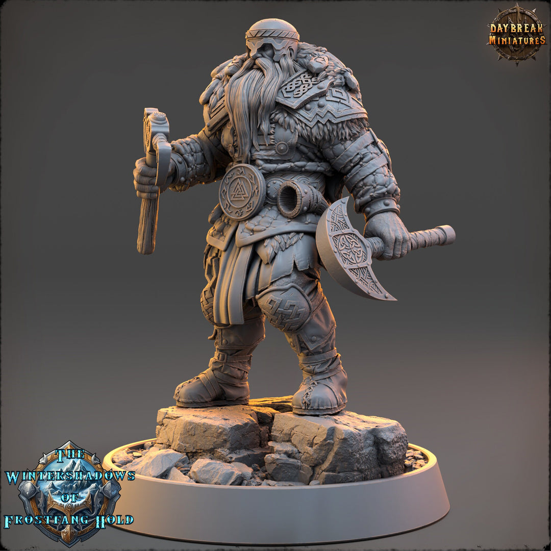 Viking Human Ranger Barbarian Fighter PC NPC | 28mm, 32mm,54mm, 75mm, 100mm Scales | Dungeons and Dragons | Pathfinder | Daybreak Miniatures