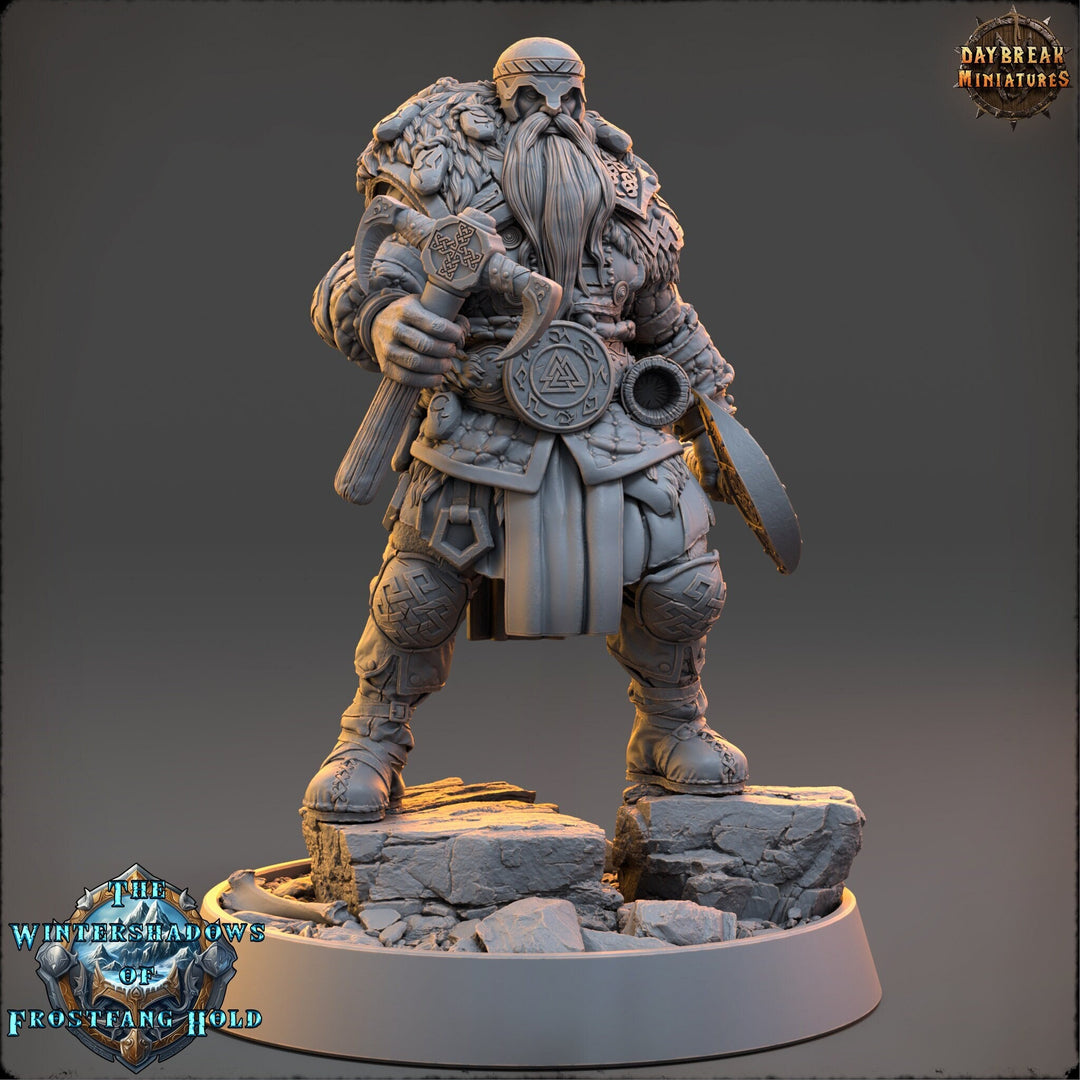 Viking Human Ranger Barbarian Fighter PC NPC | 28mm, 32mm,54mm, 75mm, 100mm Scales | Dungeons and Dragons | Pathfinder | Daybreak Miniatures