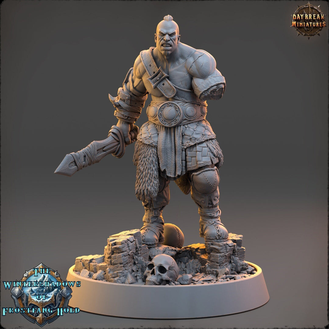 Viking Human Ranger Barbarian Fighter PC NPC | 28mm, 32mm,54mm, 75mm, 100mm Scales | Dungeons and Dragons | Pathfinder | Daybreak Miniatures