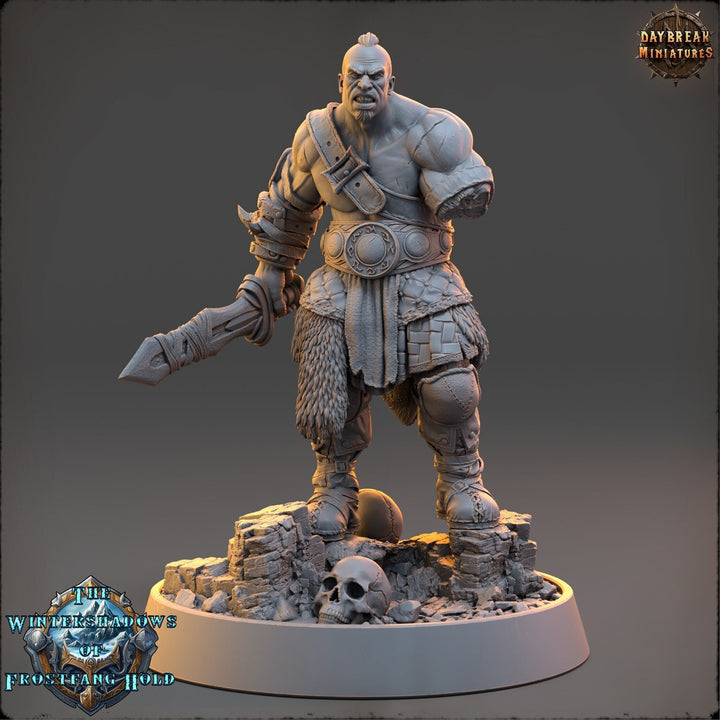 Viking Human Ranger Barbarian Fighter PC NPC | 28mm, 32mm,54mm, 75mm, 100mm Scales | Dungeons and Dragons | Pathfinder | Daybreak Miniatures