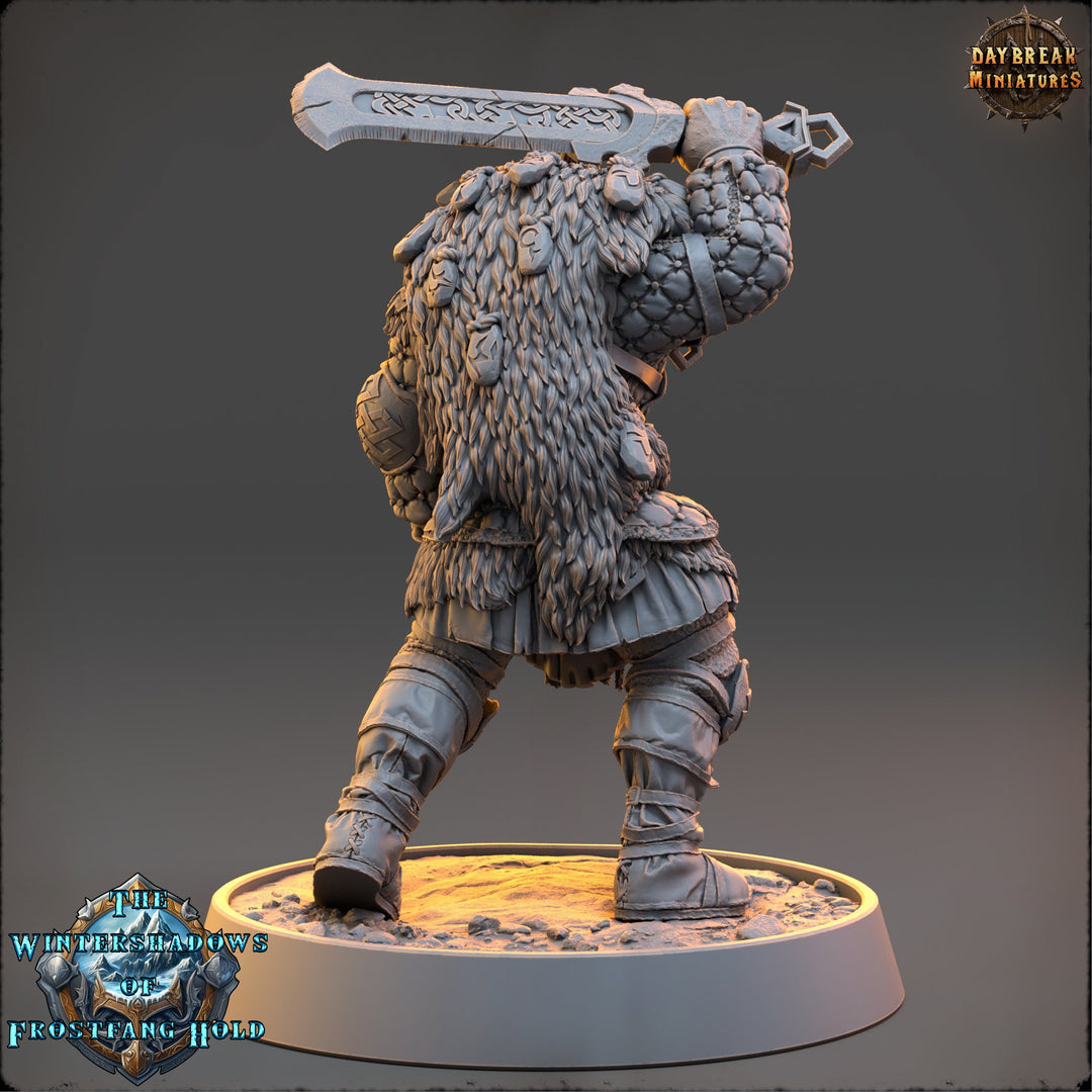 Viking Human Ranger Barbarian Fighter PC NPC | 28mm, 32mm,54mm, 75mm, 100mm Scales | Dungeons and Dragons | Pathfinder | Daybreak Miniatures