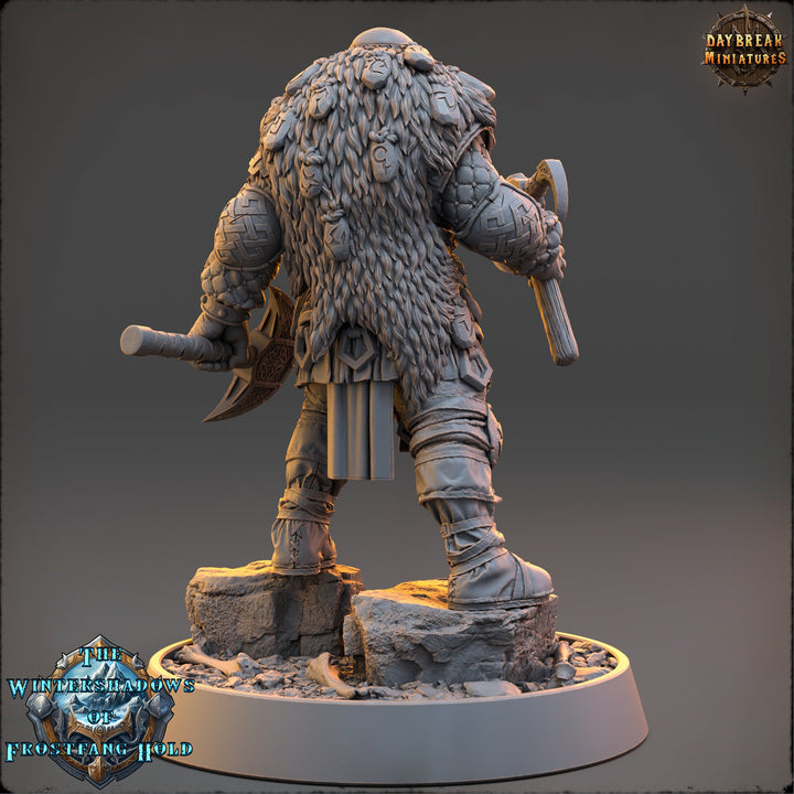 Viking Human Ranger Barbarian Fighter PC NPC | 28mm, 32mm,54mm, 75mm, 100mm Scales | Dungeons and Dragons | Pathfinder | Daybreak Miniatures