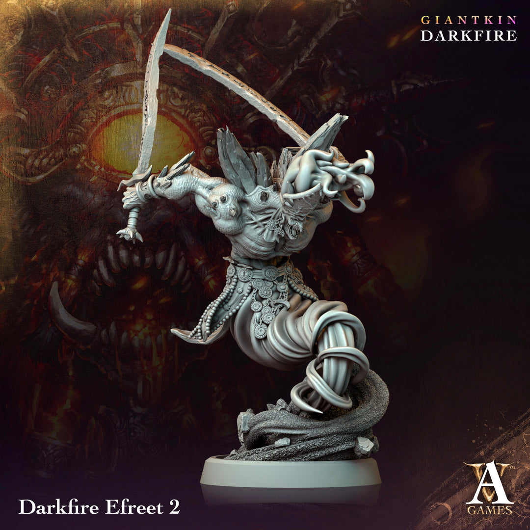 Djinni, Dao, Efreeti, Genie | 28mm, 32mm,54mm,75mm,100mm Scales | Dungeons and Dragons 5e figure | Pathfinder | Archvillain Games