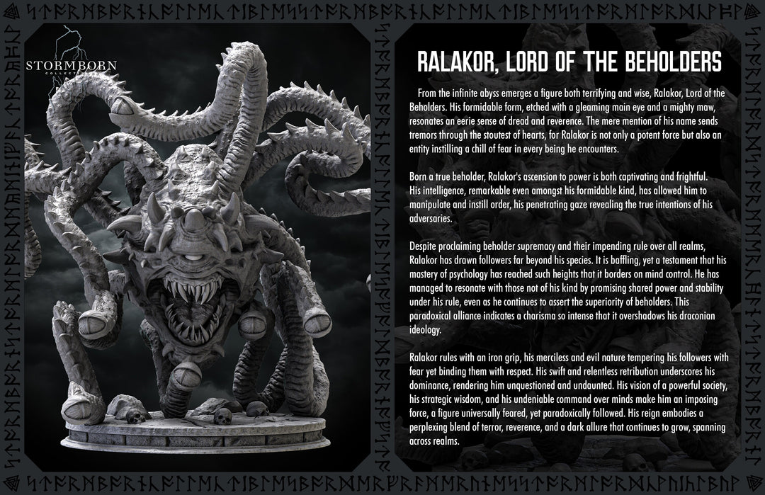 Lord of Beholders, Eye Tyrant, Sphere of many Eyes, D&amp;D 5e Resin Miniature | 28mm, 32mm Scales | Pathfinder | DnD | Stormborn Collectibles