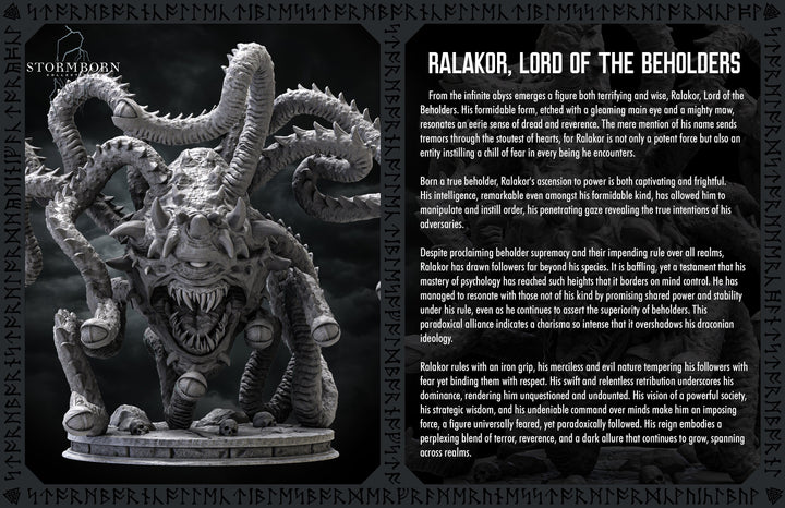 Lord of Beholders, Eye Tyrant, Sphere of many Eyes, D&amp;D 5e Resin Miniature | 28mm, 32mm Scales | Pathfinder | DnD | Stormborn Collectibles