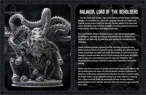 Lord of Beholders, Eye Tyrant, Sphere of many Eyes, D&D 5e Resin Miniature | 28mm, 32mm Scales | Pathfinder | DnD | Stormborn Collectibles