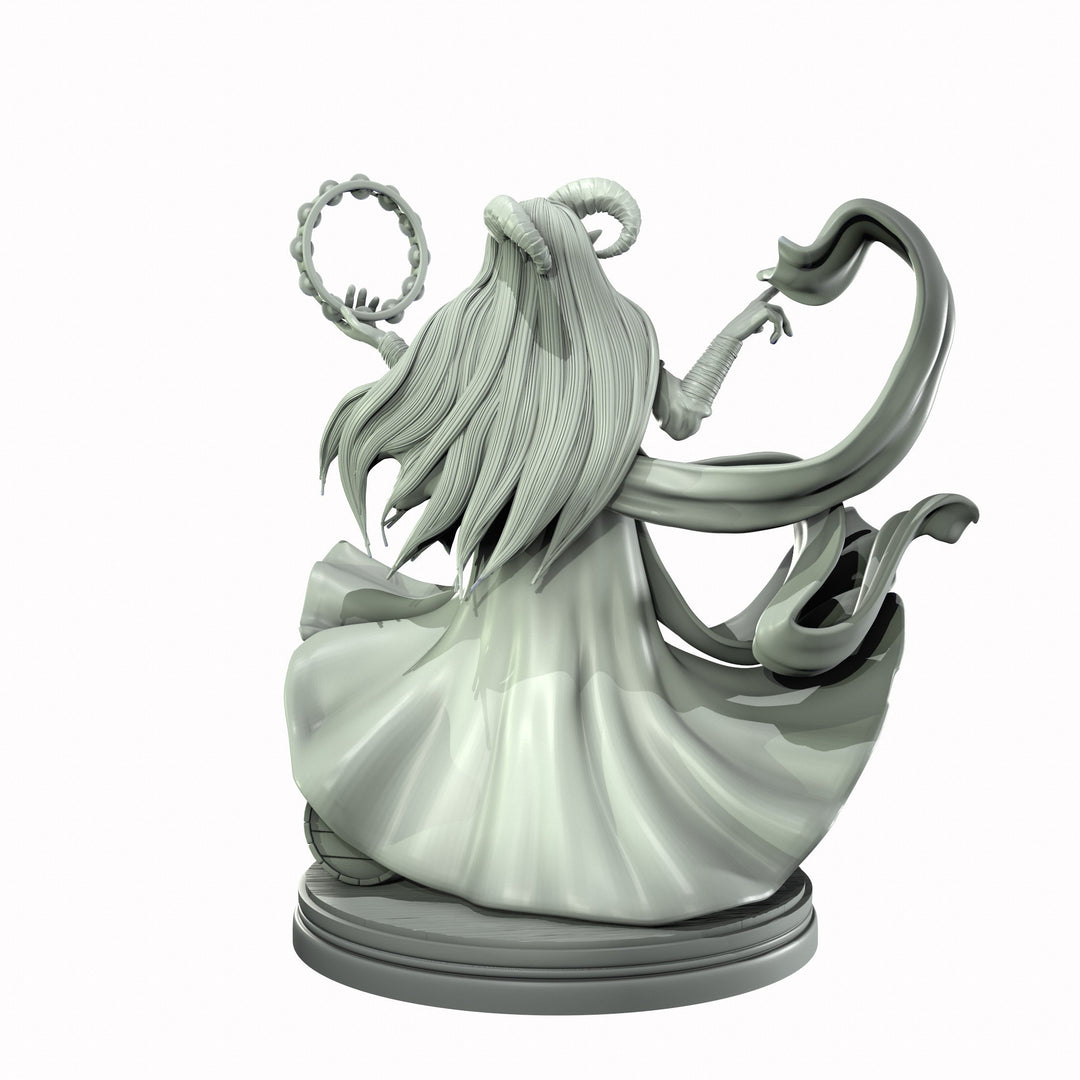 Tiefling Female Bard, Rogue Arcane Trickster, Thief Miniature NSFW Topless &amp; Nude | 5 Sizes /Scales