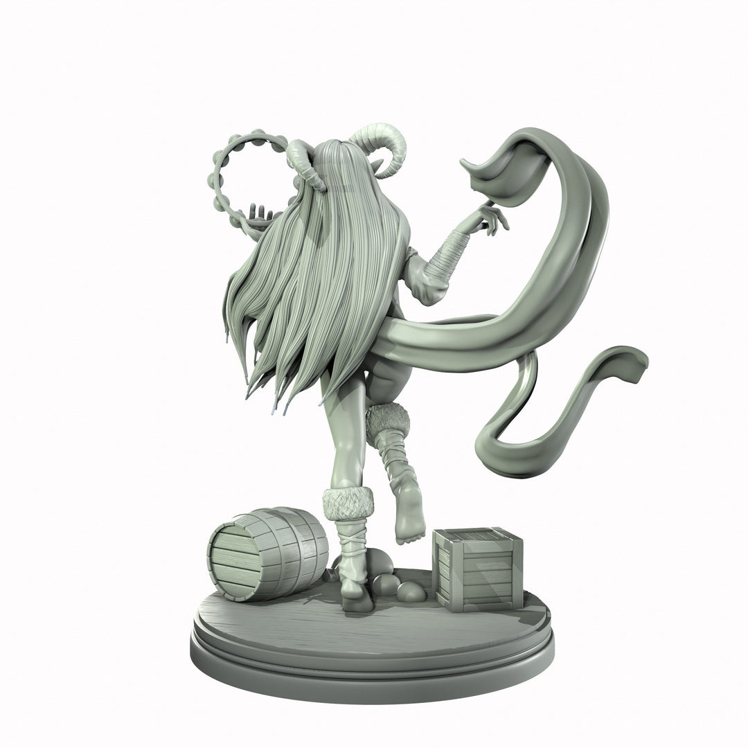 Tiefling Female Bard, Rogue Arcane Trickster, Thief Miniature NSFW Topless &amp; Nude | 5 Sizes /Scales