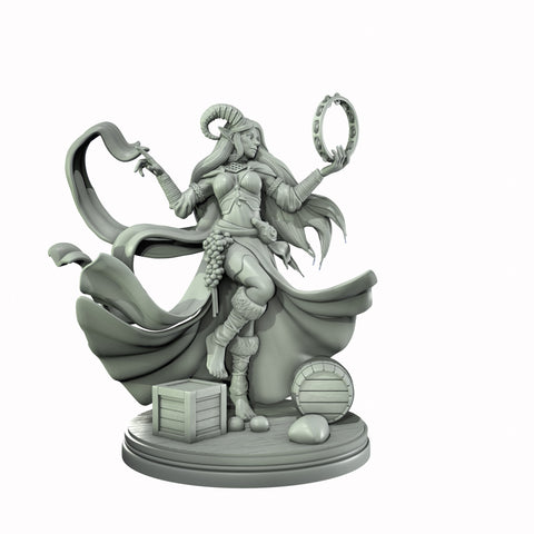 Tiefling Female Bard, Rogue Arcane Trickster, Thief PC NPC Miniature NSFW Topless & Nude versions | 28mm,32mm,54mm,75mm,100mm Scales |DnD 5e